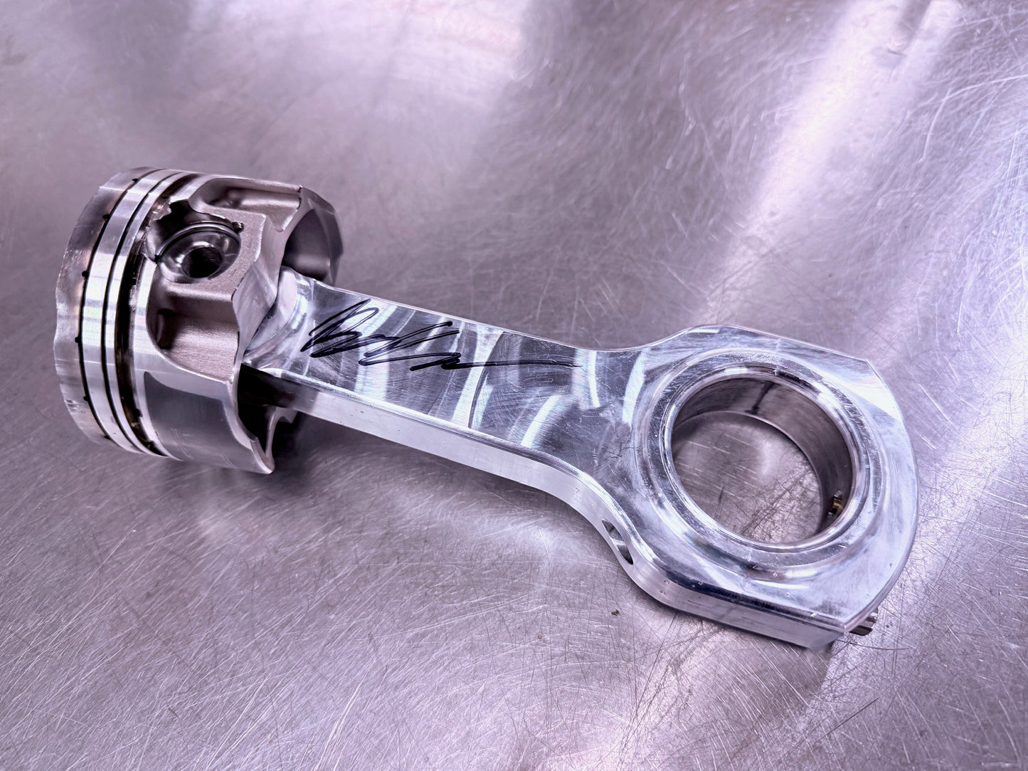 Signed 7 Second 200+ MPH Used Piston/Rod From The Black Zenith EVO