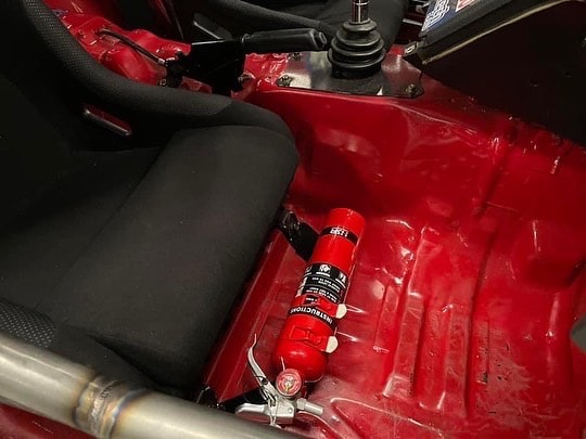 Nissan 300ZX Seat Mounted Fire Extinguisher Bracket